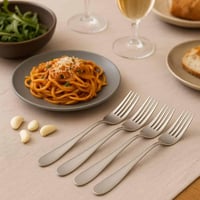 شوكة طعام كبيرة فاخرة وزن 41 جم 6 قطع ستيل مقاوم ل...