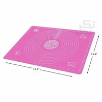 مفرش عجين سيليكون لفرد العجين مقاس 62سم*45سم مع تخ...