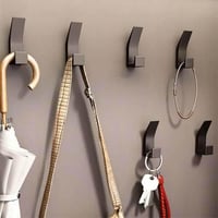 خطافات ملابس جدارية لاصقه 5 قطع، خطاف تعليق بلاستي...