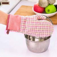 قفاز مطبخ قماش مع مسكة عازلة للحرارة من أدوات المط...