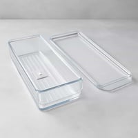 منظم إكسسوار اكريليك بغطاء لتنظيم المكياج وادوات ا...