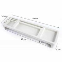 منظم مكتب أنيق لون ثلجي شفاف لتنظيم الأدوات المكتب...