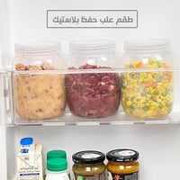 علب قهوة وشاي وبهارات بلاستيك شفاف 3 قطع لتنظيم وت...