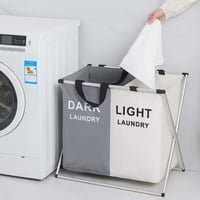 سلات غسيل الملابس المقسمة 1 قطعه قابلة للطي تأتي ب...