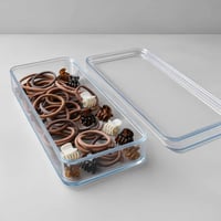 منظم إكسسوار اكريليك بغطاء لتنظيم المكياج وادوات ا...