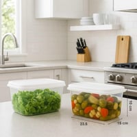 حافظات طعام بلاستيك صغيرة قطعتين بغطاء قوي يمنع ال...