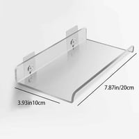 رف تخزين اكريليك جداري لاصق 20 سم لتنظيم تخزين الأ...