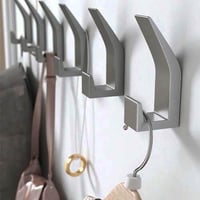 خطافات ملابس جدارية لاصقه 5 قطع، خطاف تعليق بلاستي...