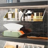 رف تخزين اكريليك شفاف جداري حجم صغير لتنظيم الادوا...