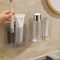 منظم فرش اسنان جداري اكريليك شفاف مقاوم للماء لتخز...