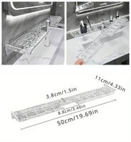 رف للحمام اكريلك شفاف لاصق 50سم من أهم منظمات الحم...