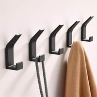 خطافات ملابس جدارية لاصقه 5 قطع، خطاف تعليق بلاستي...