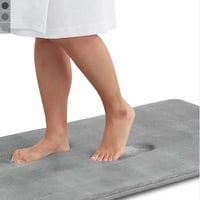 سجاد للحمام ضد الانزلاق مقاس كبير 80 سم، دعاسات حم...