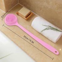 فرشاة استحمام سيليكون طويلة لتنظيف الجسم والظهر مع...