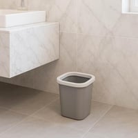 سلة مهملات بلاستيك صغيرة بغطاء حواف لتثبيت الكيس و...