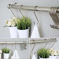 خطاف تعليق حرف S ستيل 5 قطع تركيب على المواسير لتع...