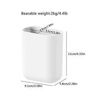 حامل فرشاة الاسنان بلاستيك جداري 1 قطعه لتنظيم الح...