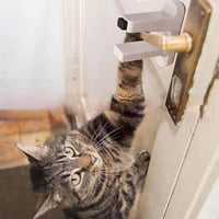 قفل امان مقبض الباب لتأمين فتح وإغلاق الأبواب بطري...