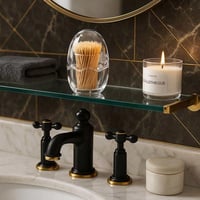 علب اعواد الاسنان اكريليك بيضاوية بغطاء يمنع الغبا...