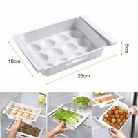 درج تخزين الثلاجة بلاستيك للبيض والمواد الغذائية ق...