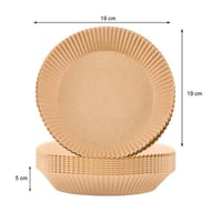 ورق القلاية الهوائية دائري 50 قطعه صغير للحفاظ على...