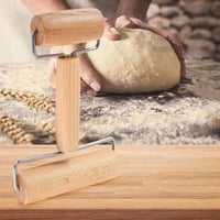 فرادة عجين يدوية خشب صغيرة جهتين مقاسين لفرد قطع ا...