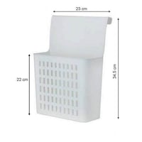 سلة تنظيم تعليق بلاستيك لتخزين أدوات التنظيف وقوار...