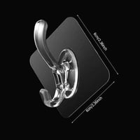 خطافات تعليق لاصقة 4 قطع للملابس مناسبة للأسطح الم...