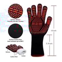 قفازات الشواء والفرن مقاومة للحرارة مصنعه من مواد...