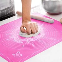 مفرش عجين سيليكون لفرد العجين مقاس 62سم*45سم مع تخ...