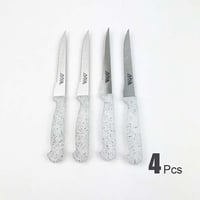 سكاكين فواكة وخضار بشفرات خشنة ستيل 4 قطع وتعتبر م...