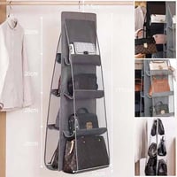 منظم حقائب يدوية 8 خانات بخطاف تعليق لتنظيم مساحة...