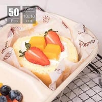 ورق تغليف سندويتشات مربع مطبوع 50 قطعه لتغليف المأ...