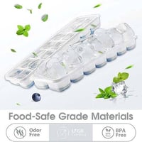 قوالب ثلج بلاستيك قطعتين لصنع مكعبات الثلج