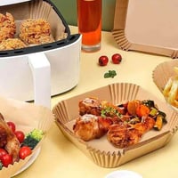 ورق زبدة للقلاية الهوائية مربع 50 قطعه مانع لإلتصا...