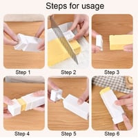 حامل موزع زبدة بلاستيك بغطاء لتسهيل دهن المأكولات...