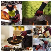 قفازات الشواء والفرن مقاومة للحرارة مصنعه من مواد...