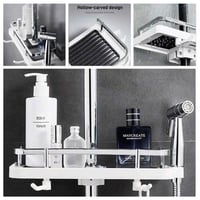 رفوف حمامات بلاستيك 1 قطعه مقاوم للماء والرطوبة سه...