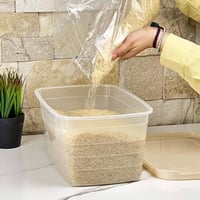 حافظة طعام كبيرة بلاستيك لتخزين وحفظ المأكولات الم...