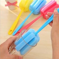 فرشاة تنظيف اسفنجية للمواعين قطعتين لتنظيف الكاسات...