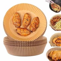 ورق القلاية الهوائية دائري 50 قطعه صغير للحفاظ على...