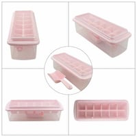 قالب وحافظة ثلج وملعقة فكرة مبتكرة لصنع وتخزين الث...