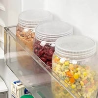 علب قهوة وشاي وبهارات بلاستيك شفاف 3 قطع لتنظيم وت...