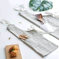 مريلة مطبخ قماش كاروهات لحماية الملابس من الضرر وا...