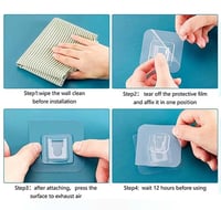 حامل جداري لاصق لتعليق التوصيلة والأدوات المنزلية...