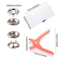 مكبس أزرار يدوي لإضافة الازارير المعدنية أداة كبس...