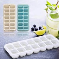 قوالب ثلج بلاستيك قطعتين لصنع مكعبات الثلج