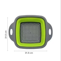 مصفاة سيليكون قابلة للطي لغسيل الخضار والفواكة وال...