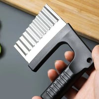 قطاعة بطاطس شفرة مموجه حادة لتقطيع البطاطس الى شرا...