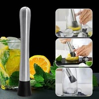 هراسة ستيل للبطاطس والخضار بمقبض مريح وعملي لهرس و...